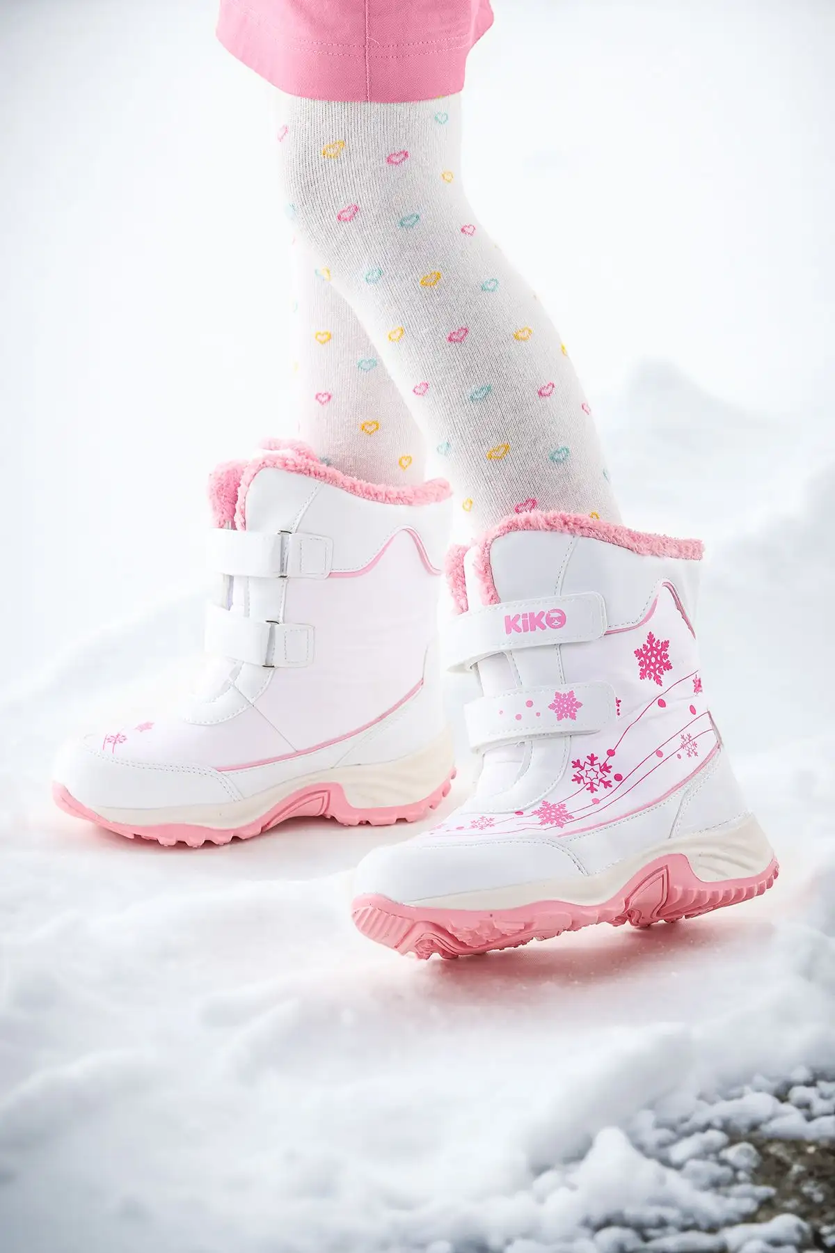 چکمه های برفی دخترانه کارتنی مدل Velcro مقاوم در برابر آب سرد - 1345 چکمه های برفی دخترانه کارتنی مدل Velcro مقاوم در برابر آب سرد - 1345