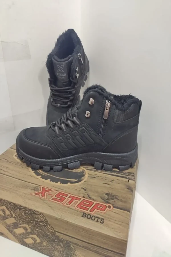 چکمه های بلند زمستانی ترکینگ مقاوم در برابر آب و سرما Unisex Black X6 - 997