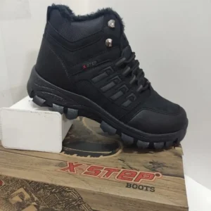 چکمه های بلند زمستانی ترکینگ مقاوم در برابر آب و سرما Unisex Black X6 - 997