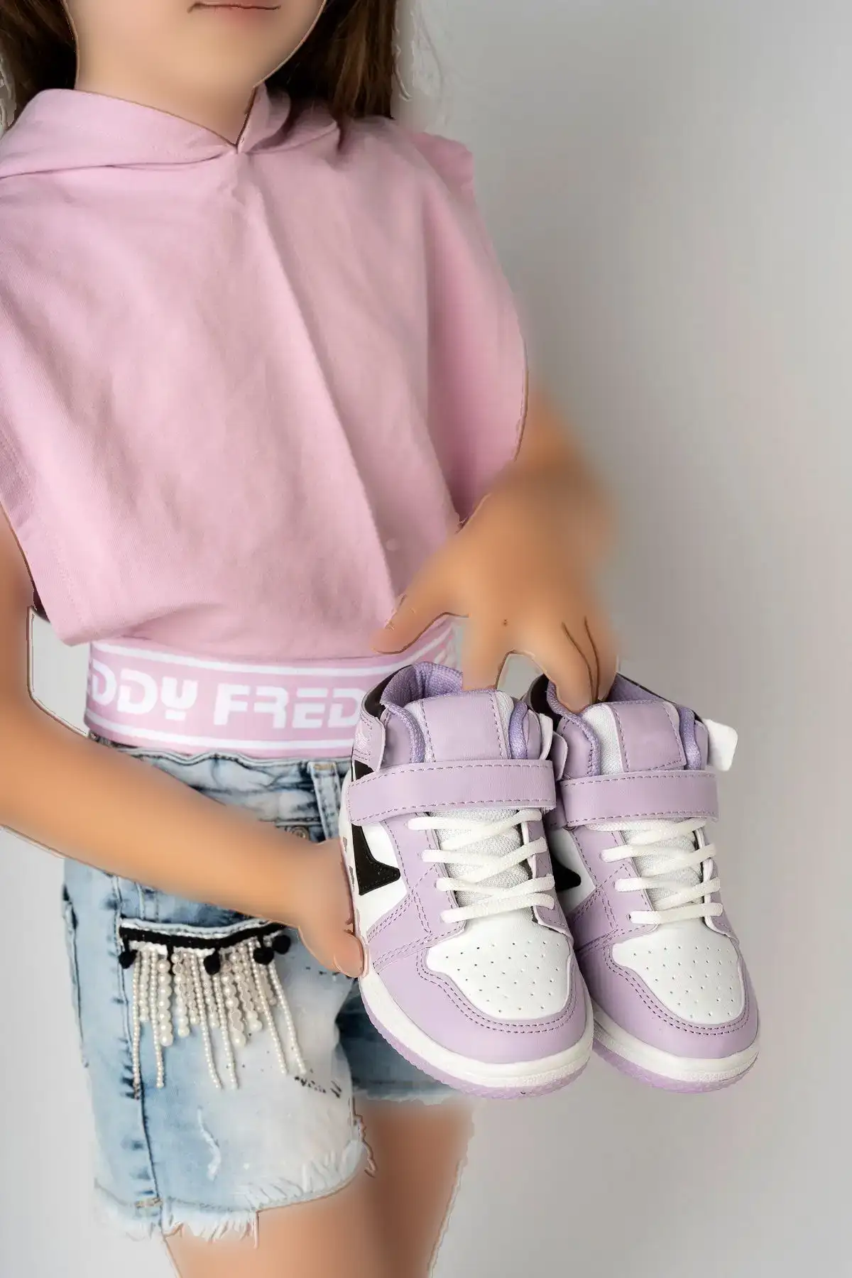 کفش کتانی اسپرت بچه گانه دخترانه یاسی سفید - 369 کفش کتانی اسپرت بچه گانه دخترانه یاسی سفید - 369