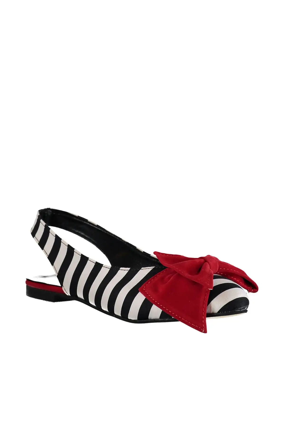 بالرین زنانه مشکی سفید قرمز بالرین D726774404 - 1293 بالرین زنانه مشکی سفید قرمز بالرین D726774404 - 1293