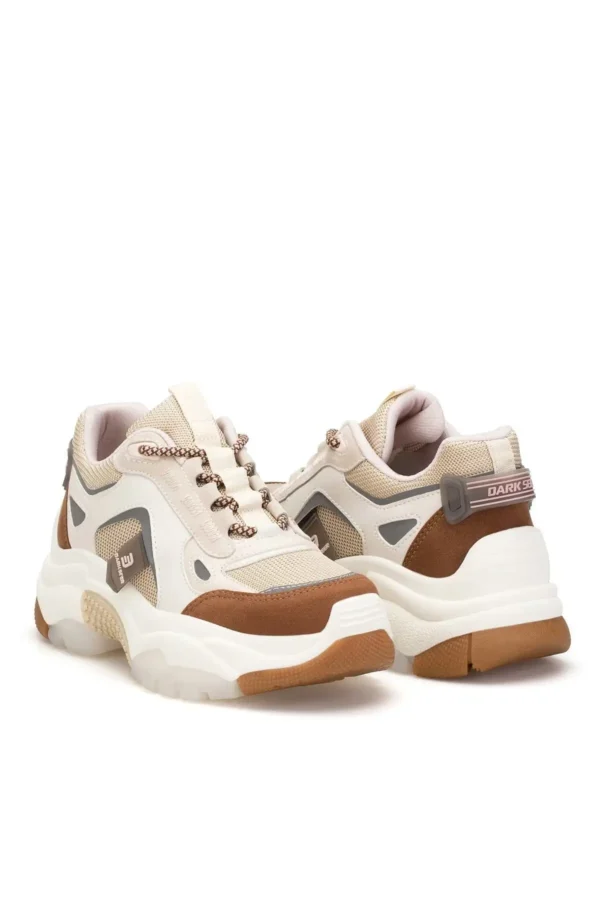 کفش کتانی زنانه Ds Linda Beige Tan - 32