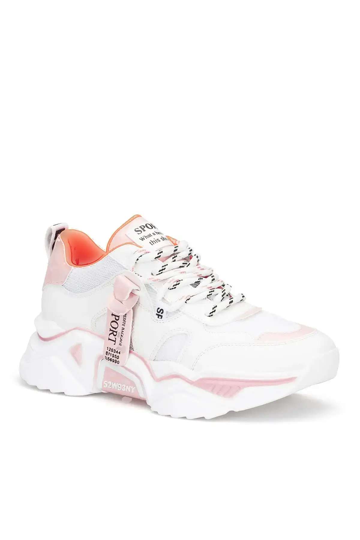 کفش کتانی پودری سفید زنانه - 313 کفش کتانی پودری سفید زنانه - 313