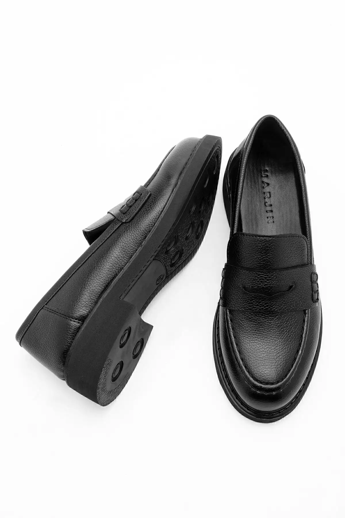 کفش زنانه لوفر روزانه کلاسیک کژوال موکاسین فونله مشکی - 796 کفش زنانه لوفر روزانه کلاسیک کژوال موکاسین فونله مشکی - 796