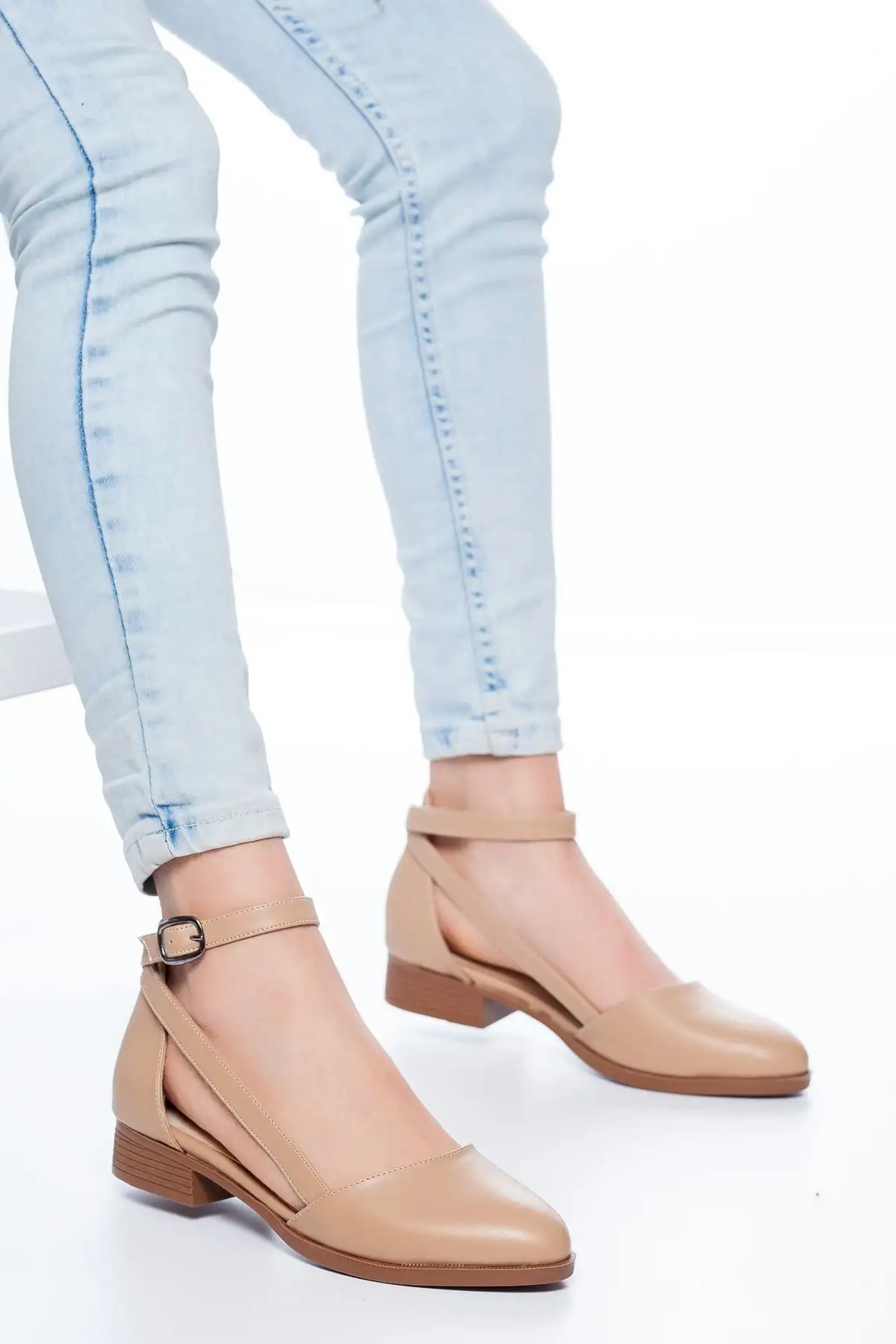 پوست کفش پاشنه کوتاه راینا - 1271 پوست کفش پاشنه کوتاه راینا - 1271