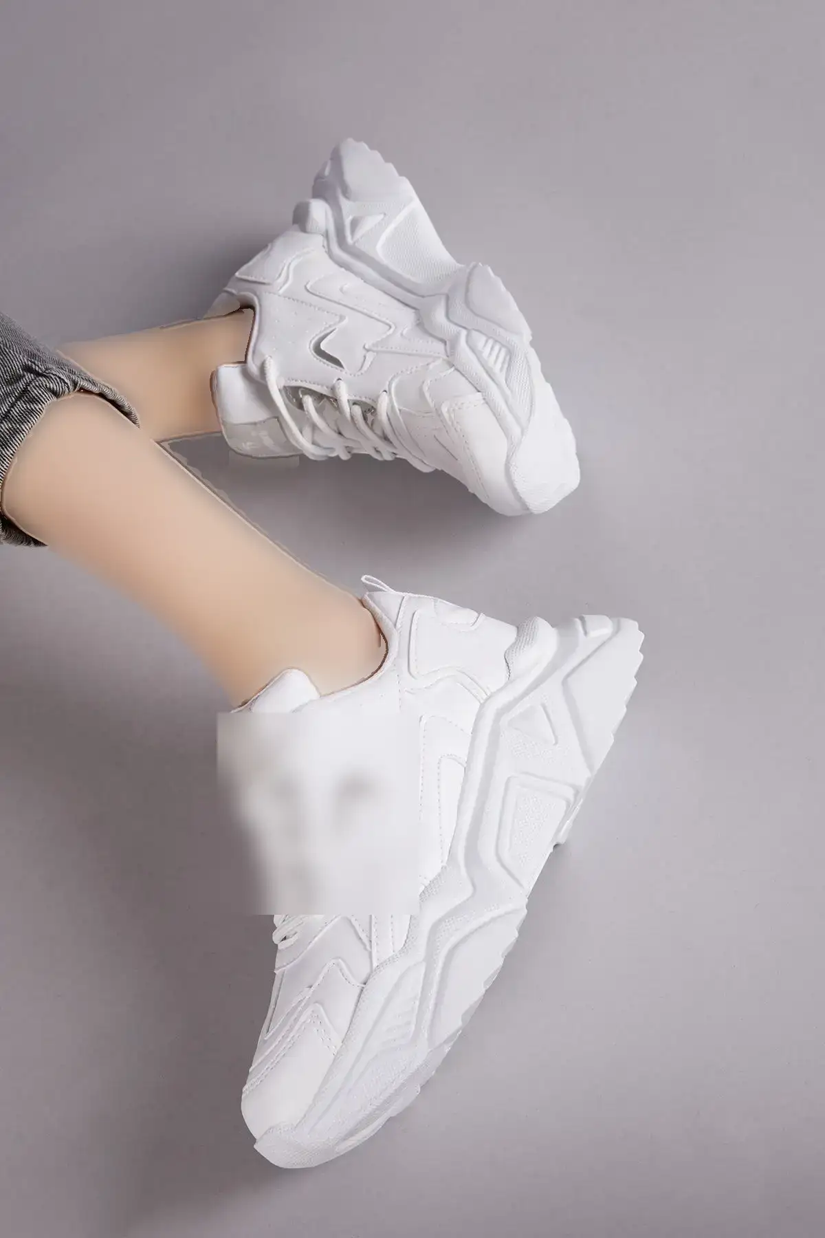 کفش اسپرت سفید زنانه Dnz - 310 کفش اسپرت سفید زنانه Dnz - 310