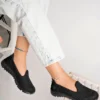 کفش پیاده روی بالرین اسپرت زنانه مشکی مشکی Dp23-0201 - 793