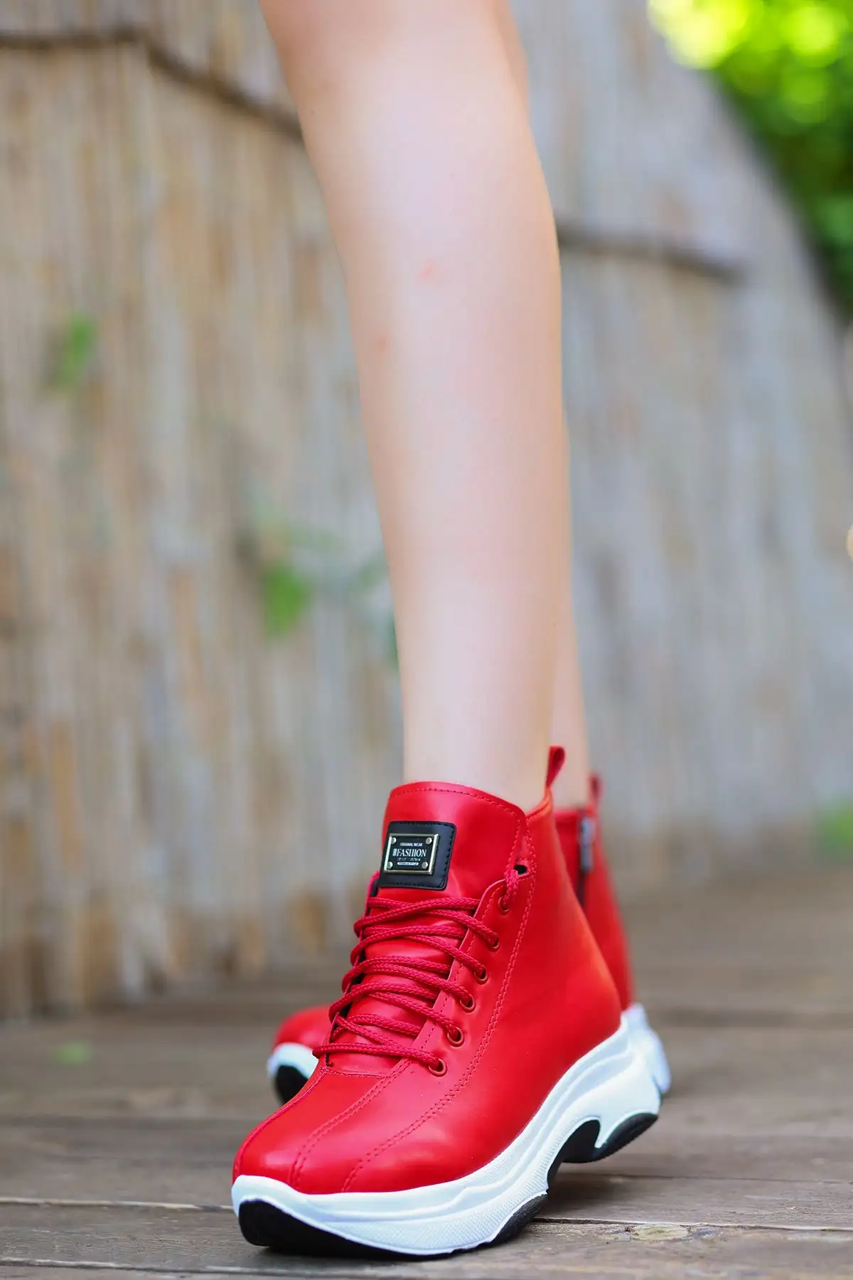 چکمه های بنددار کفی اسپرت زنانه - 1364 چکمه های بنددار کفی اسپرت زنانه - 1364