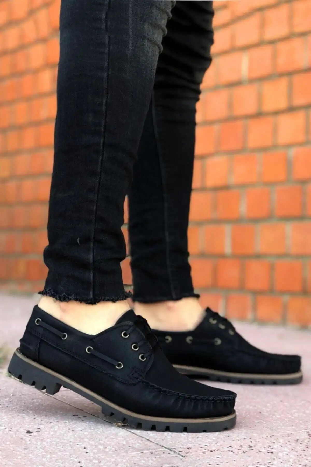 کفش کلاسیک توری مشکی مردانه - 704 کفش کلاسیک توری مشکی مردانه - 704