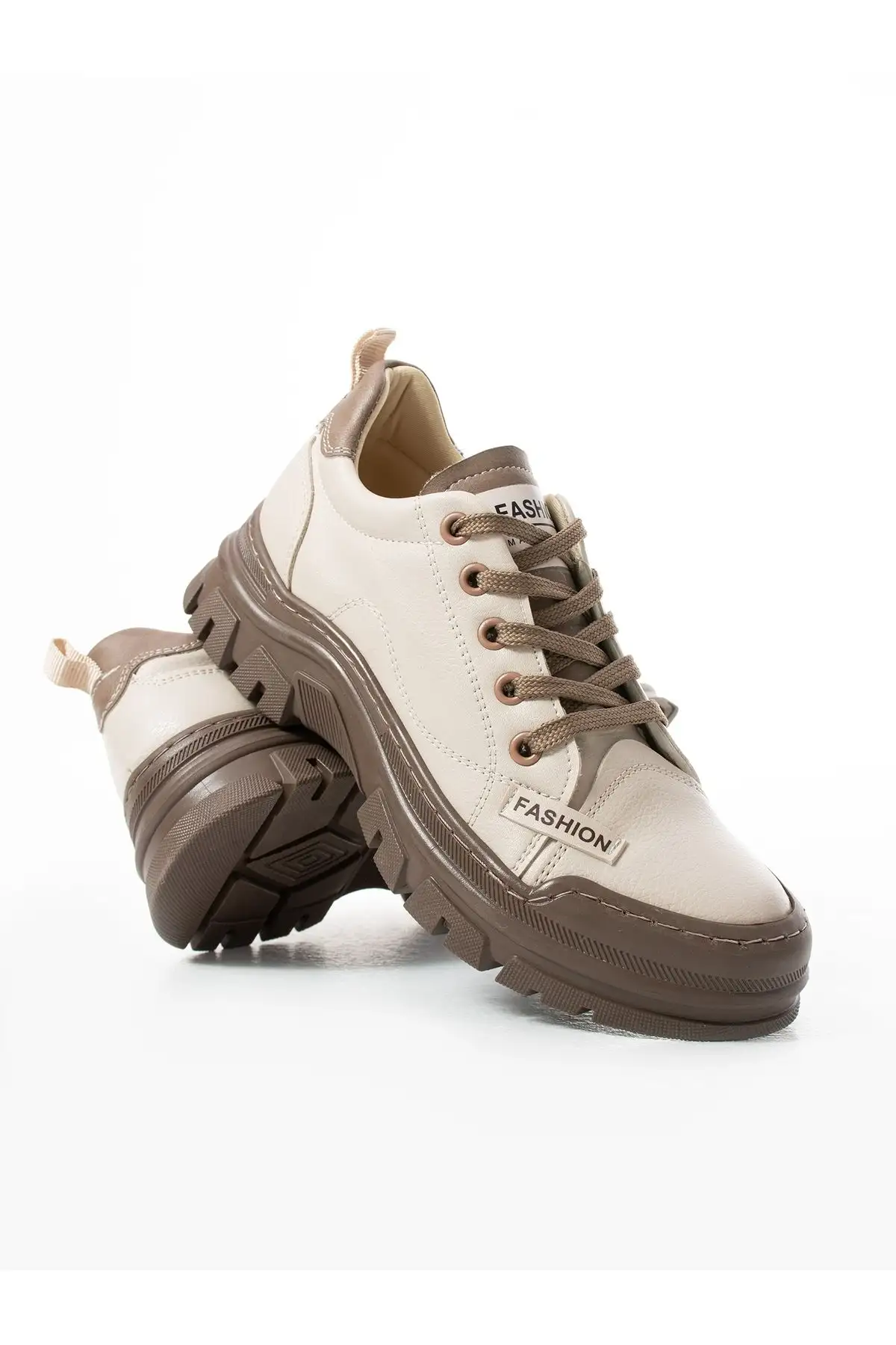 کفش کتانی زنانه کرم توری DESI - 40 کفش کتانی زنانه کرم توری DESI - 40