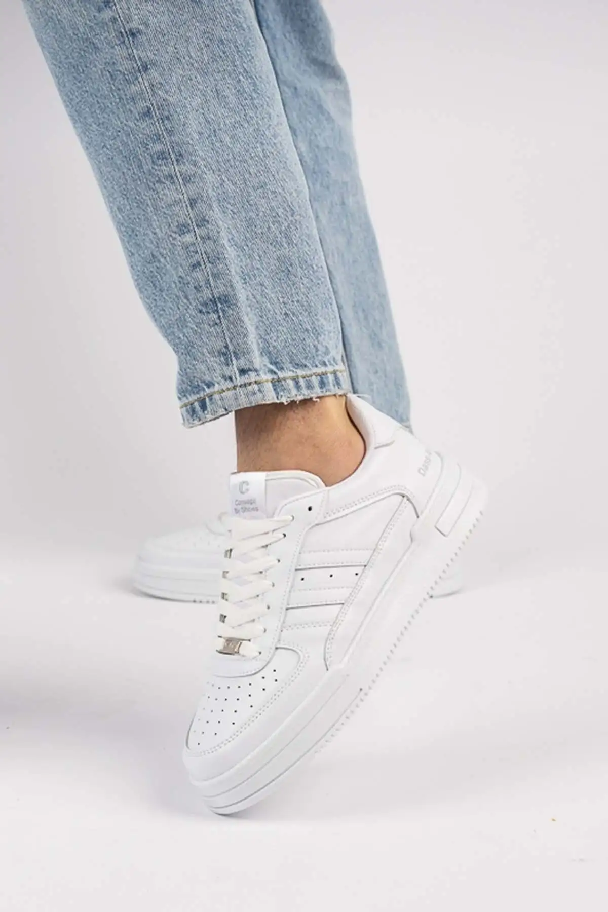 کفش ورزشی کتانی سبک انعطاف پذیر ارتوپدی تضمینی Unisex سفید سفید - 225