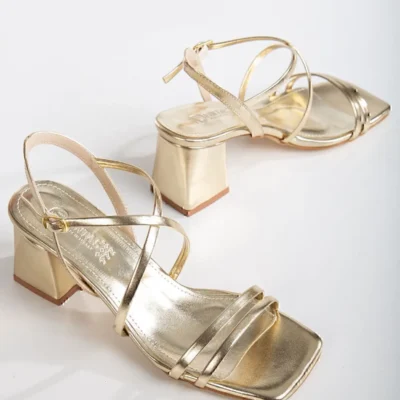 صندل زنانه بند دار پاشنه دار - 1157