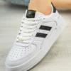 کفش ورزشی کتانی سبک انعطاف پذیر ارتوپدی تضمینی Unisex سفید مشکی - 537
