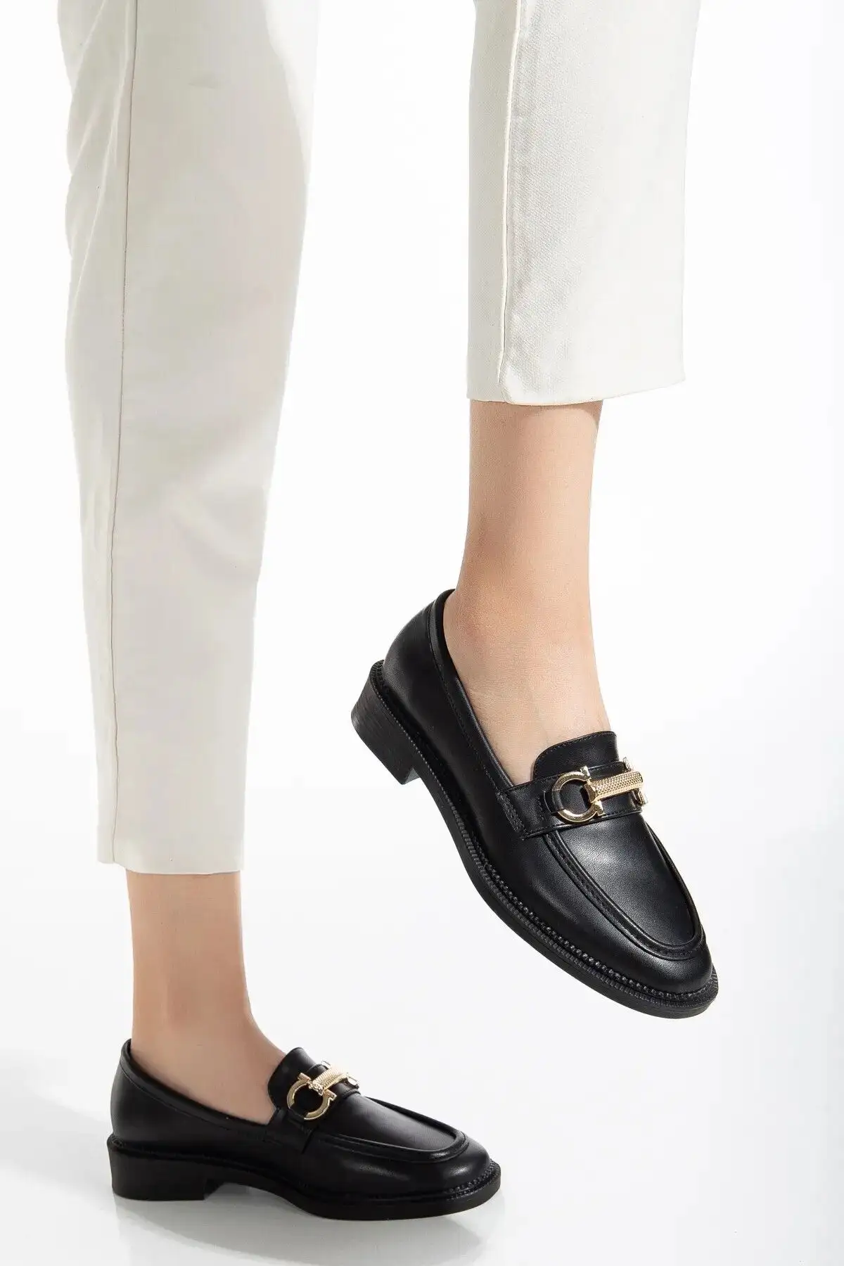 کفش روزانه سگک دار زنانه لوفر موکاسین شیک و راحت - 1198 کفش روزانه سگک دار زنانه لوفر موکاسین شیک و راحت - 1198