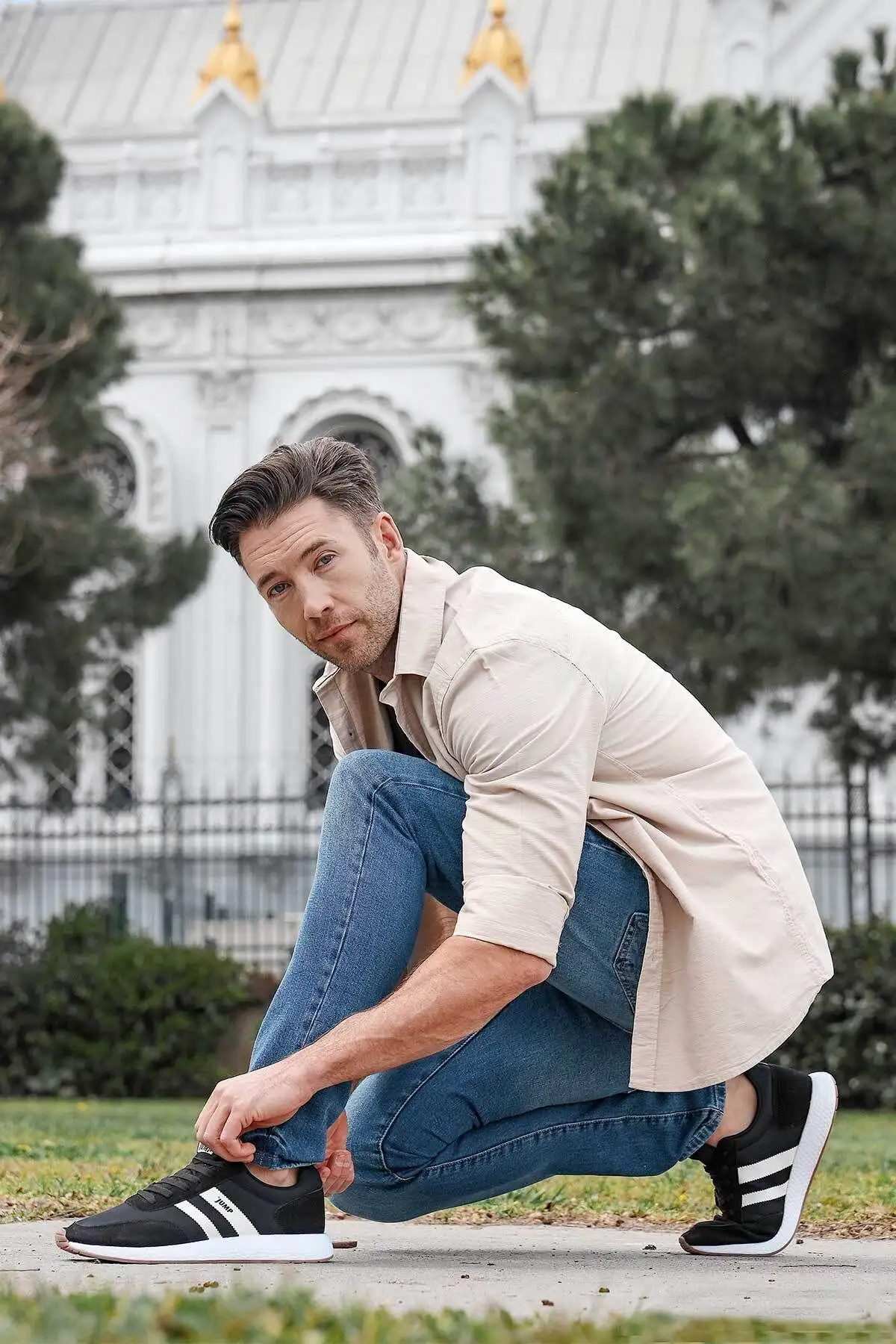 26396 کفش اسپرت مردانه کتانی مشکی - سفید - 758 26396 کفش اسپرت مردانه کتانی مشکی - سفید - 758