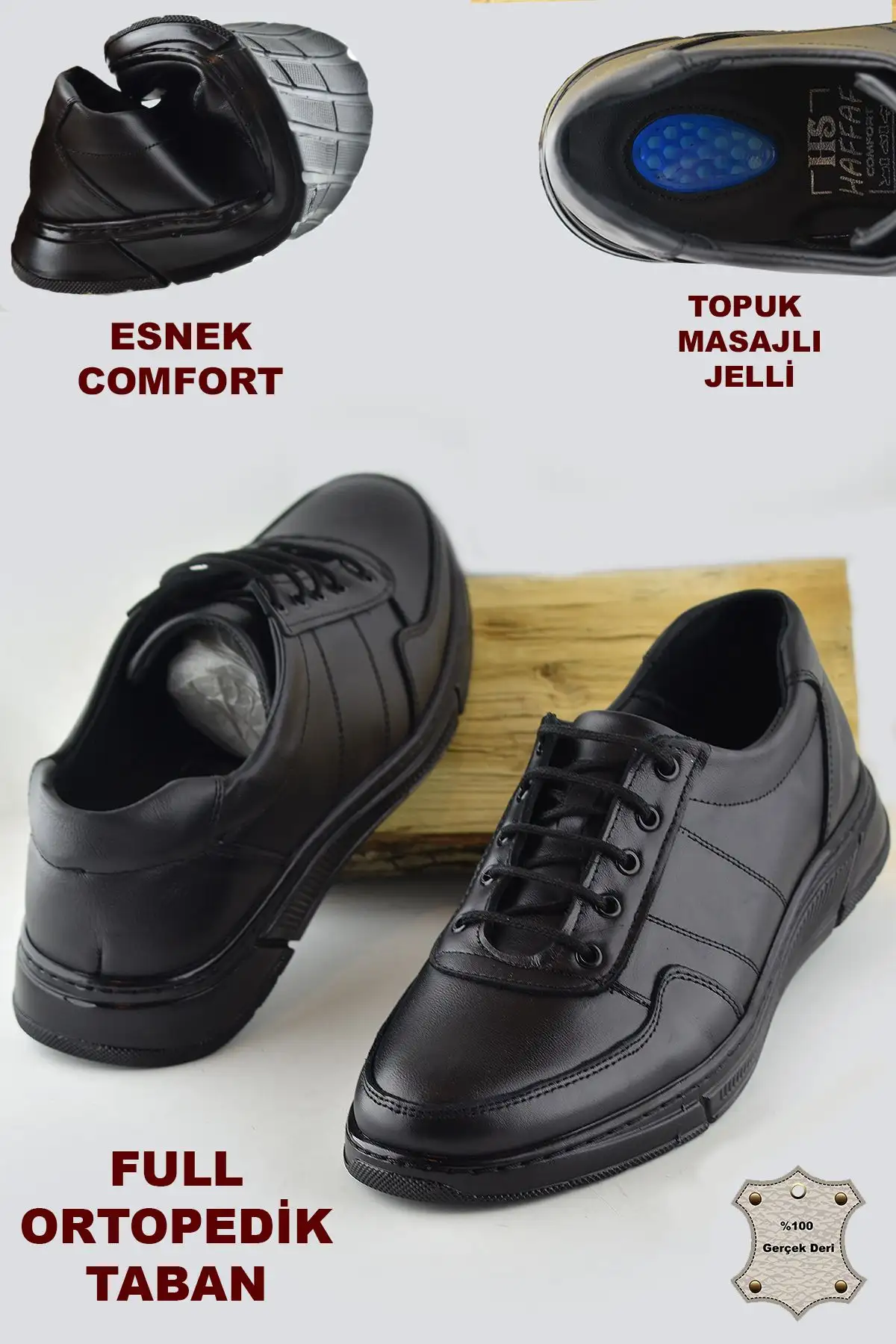 502 ارتوپدی ماساژ پاشنه کفش چرم طبیعی مردانه بند دار - 482 502 ارتوپدی ماساژ پاشنه کفش چرم طبیعی مردانه بند دار - 482