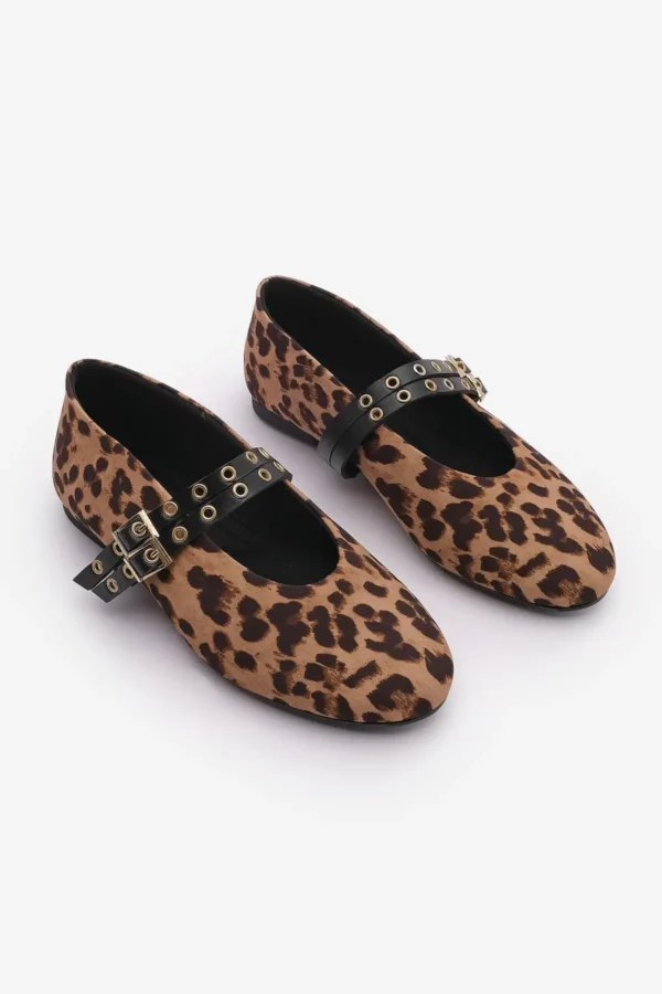 باله گاه به گاه زنانه میخ دار دو بند Bekosa Leopard - 1251