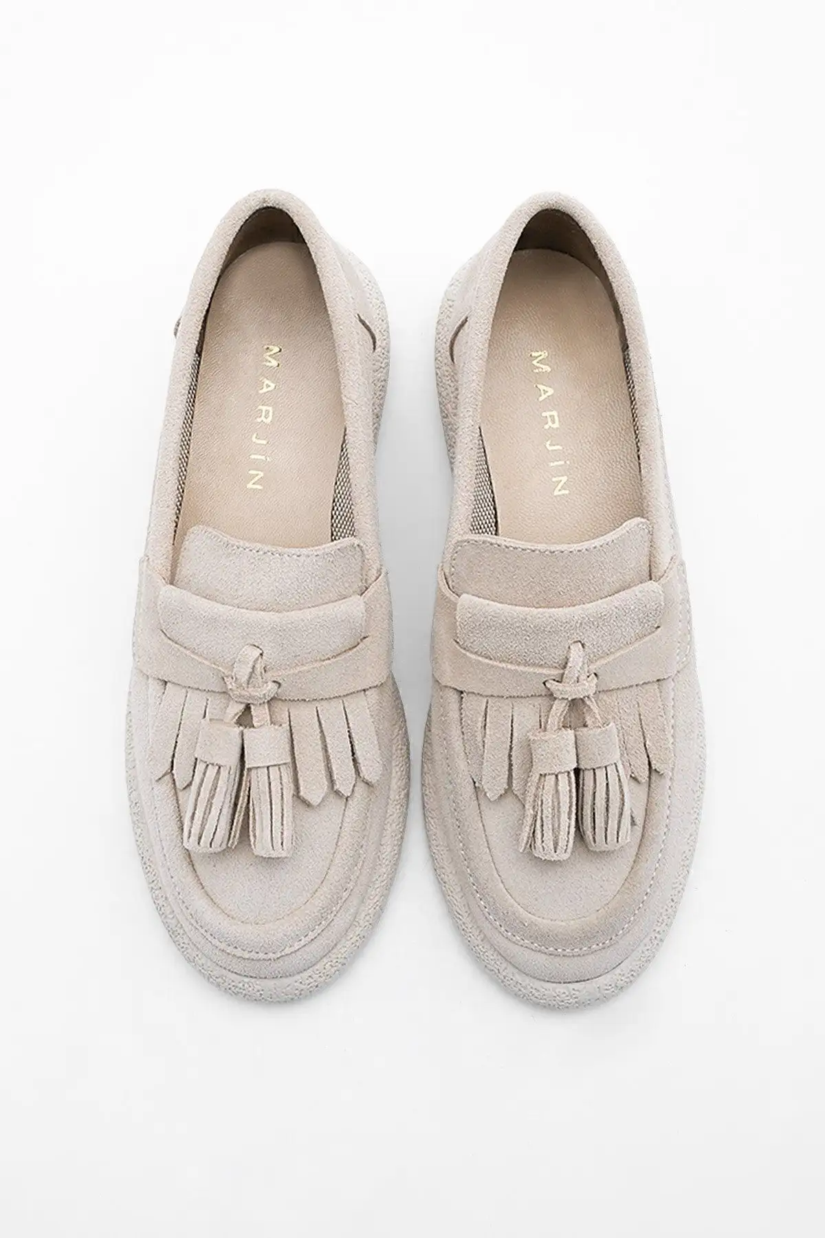 کفش راحتی زنانه چرم اصل سوما بژ جیر - 1279 کفش راحتی زنانه چرم اصل سوما بژ جیر - 1279