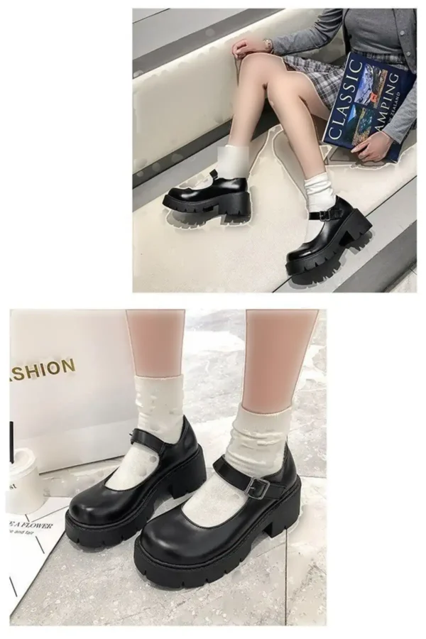 Uny Boutique Black Oxford Harajuku Style Lolita Shoes - 1291
