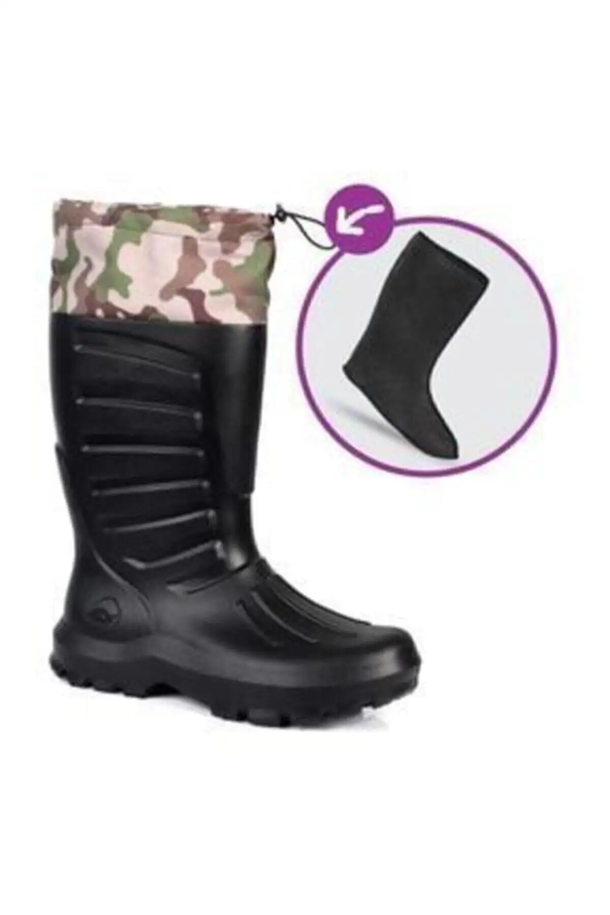 چکمه حرارتی ایوا خاکی -30 درجه مقاوم در برابر سرما - 1130 چکمه حرارتی ایوا خاکی -30 درجه مقاوم در برابر سرما - 1130