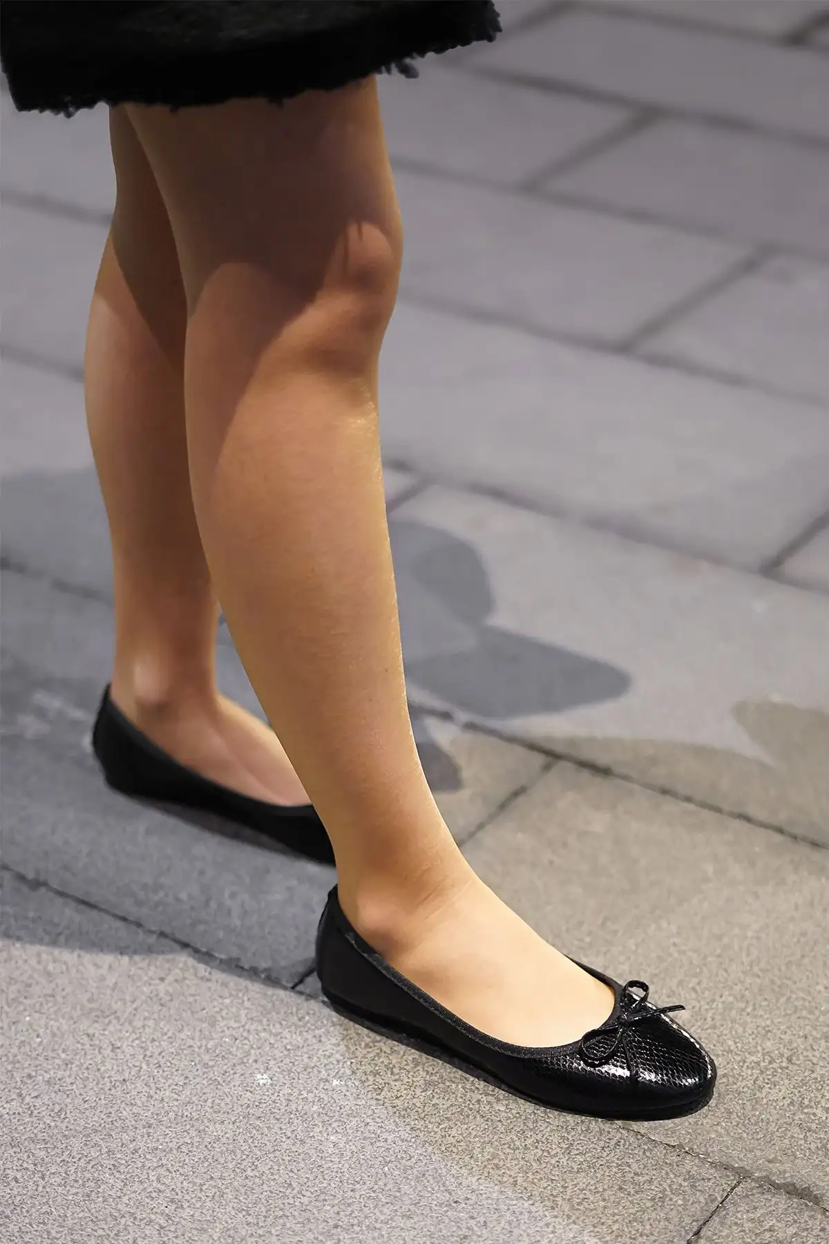 کفش بالرین زنانه با پنجه گرد بالرینا فلت آدوسا سیاه - 831 کفش بالرین زنانه با پنجه گرد بالرینا فلت آدوسا سیاه - 831