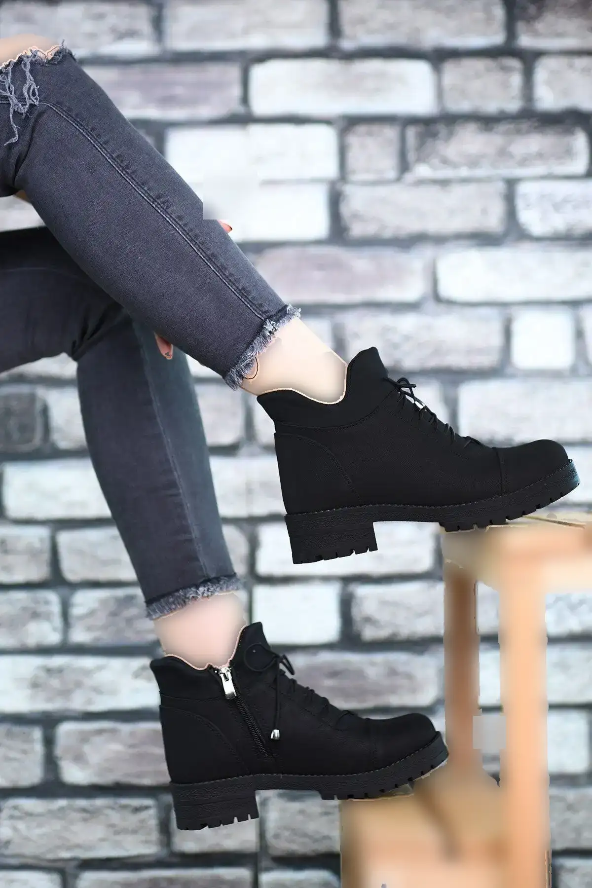 چکمه زنانه مشکی 0012720 - 104 چکمه زنانه مشکی 0012720 - 104