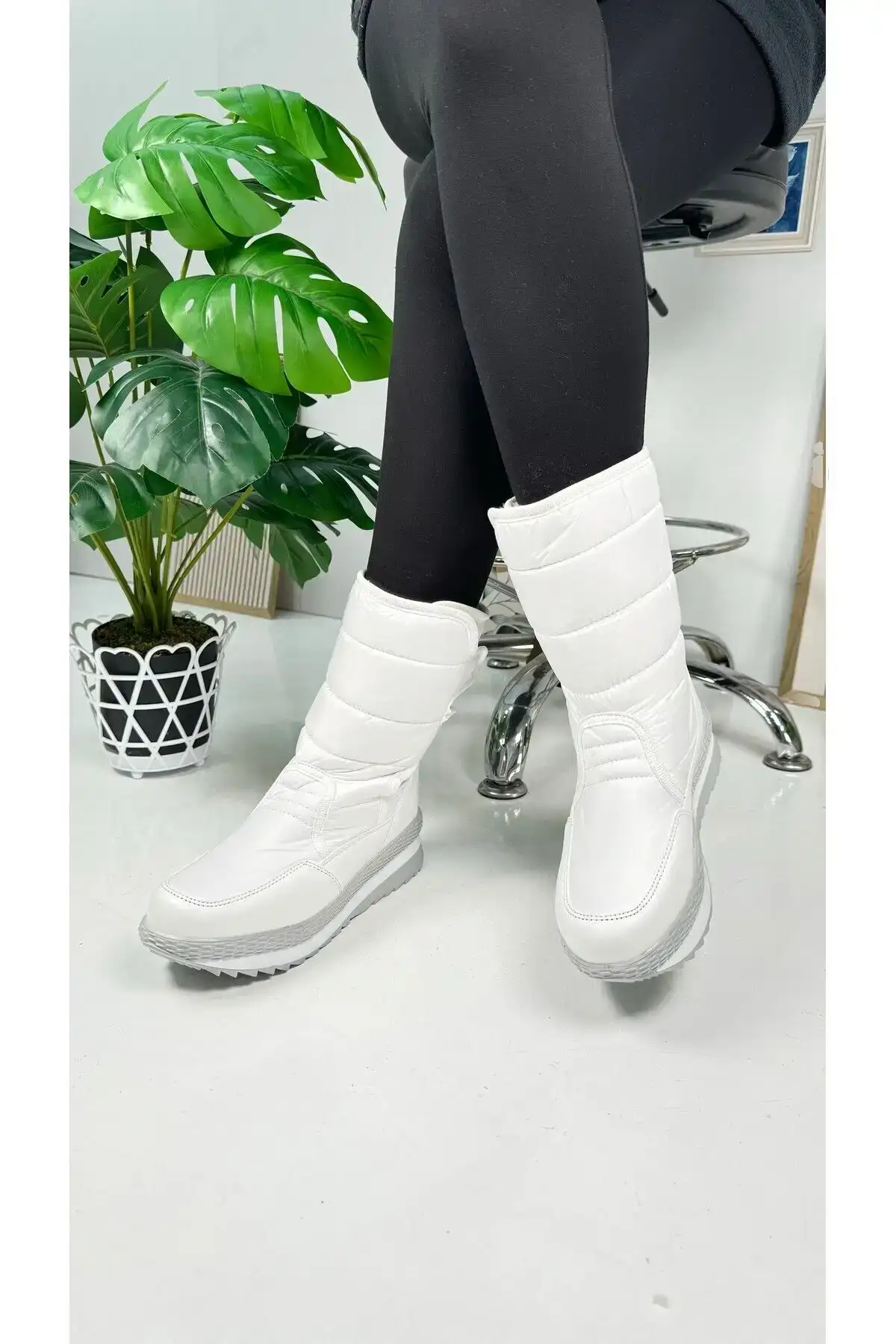 زنانه سفید روزانه - چکمه های برفی مردانه بزرگسال با خز داخل، نوار چسب، کفش ضد لغزش 802 - 89 زنانه سفید روزانه - چکمه های برفی مردانه بزرگسال با خز داخل، نوار چسب، کفش ضد لغزش 802 - 89