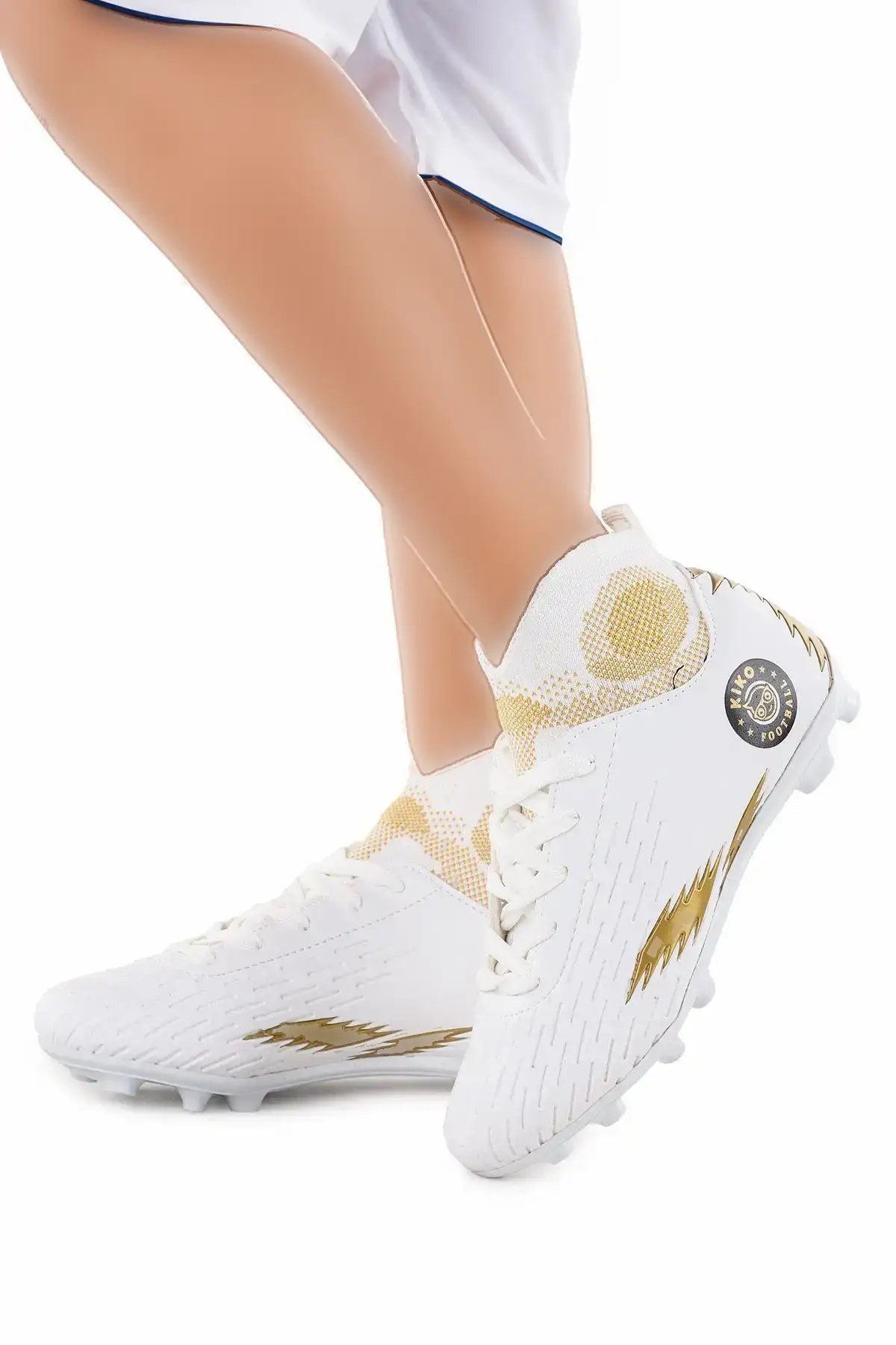 کفش فوتبال پسرانه 142 مدل FKP بالا - 387 کفش فوتبال پسرانه 142 مدل FKP بالا - 387