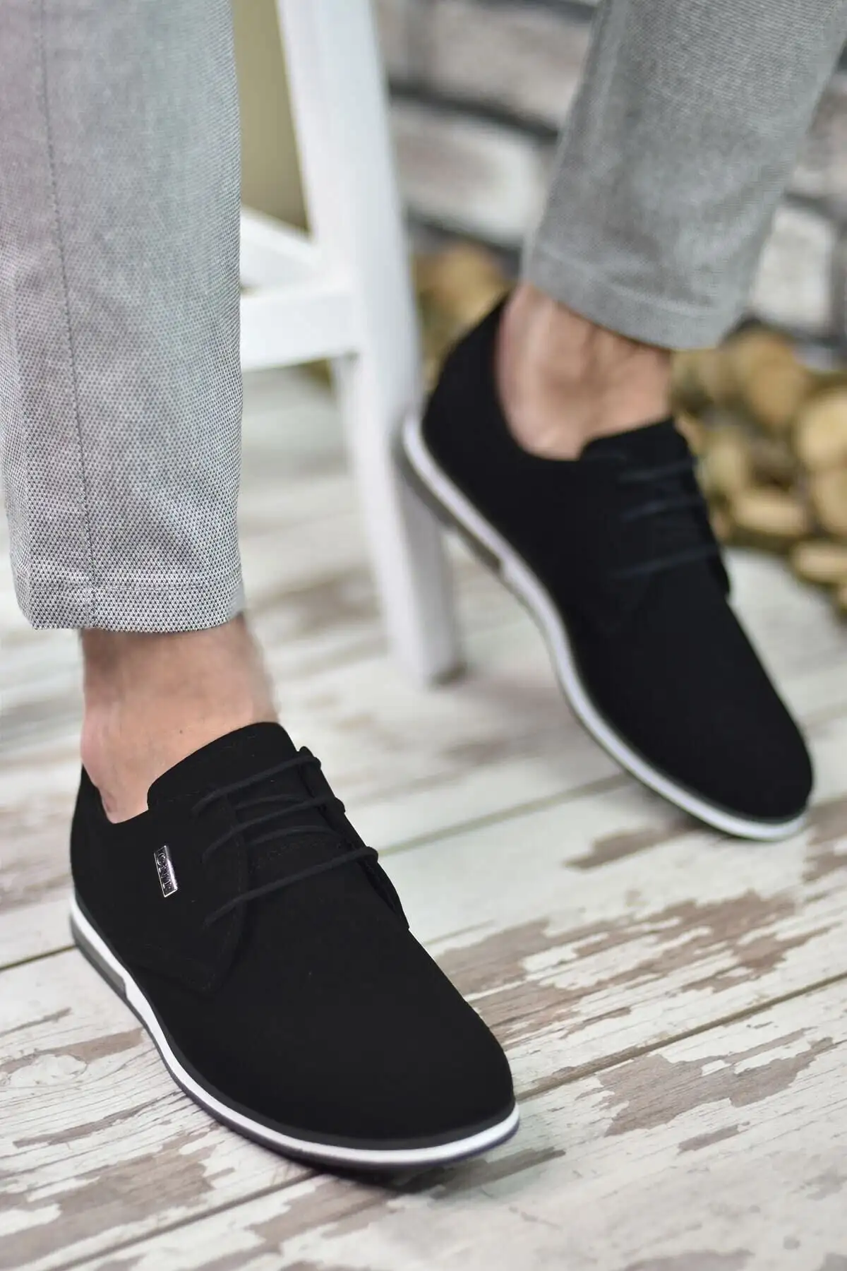 مشکی سفید مردانه کژوال 0012211 - 698 مشکی سفید مردانه کژوال 0012211 - 698