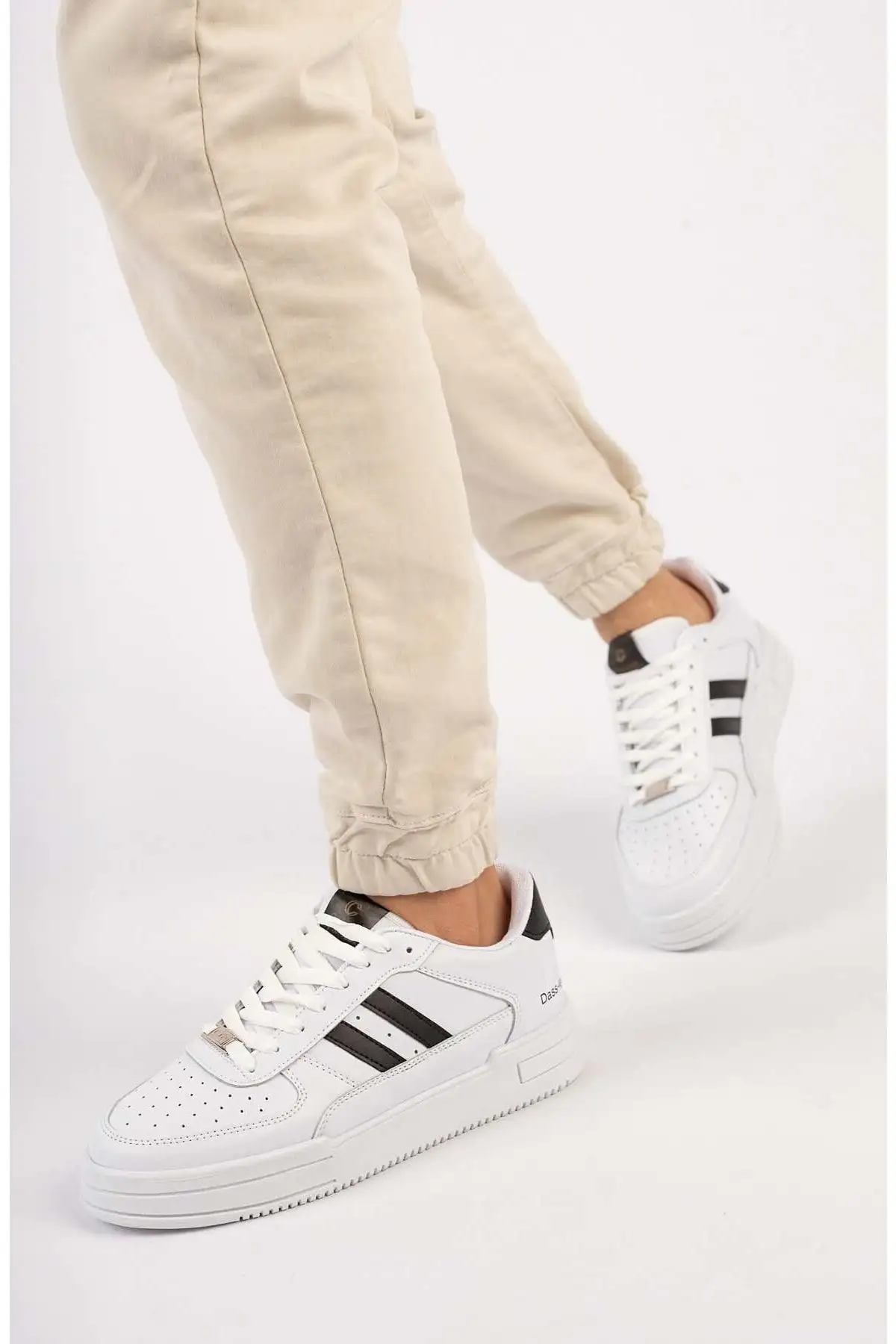 کفش ورزشی کتانی سبک انعطاف پذیر ارتوپدی تضمینی Unisex سفید مشکی - 537 کفش ورزشی کتانی سبک انعطاف پذیر ارتوپدی تضمینی Unisex سفید مشکی - 537