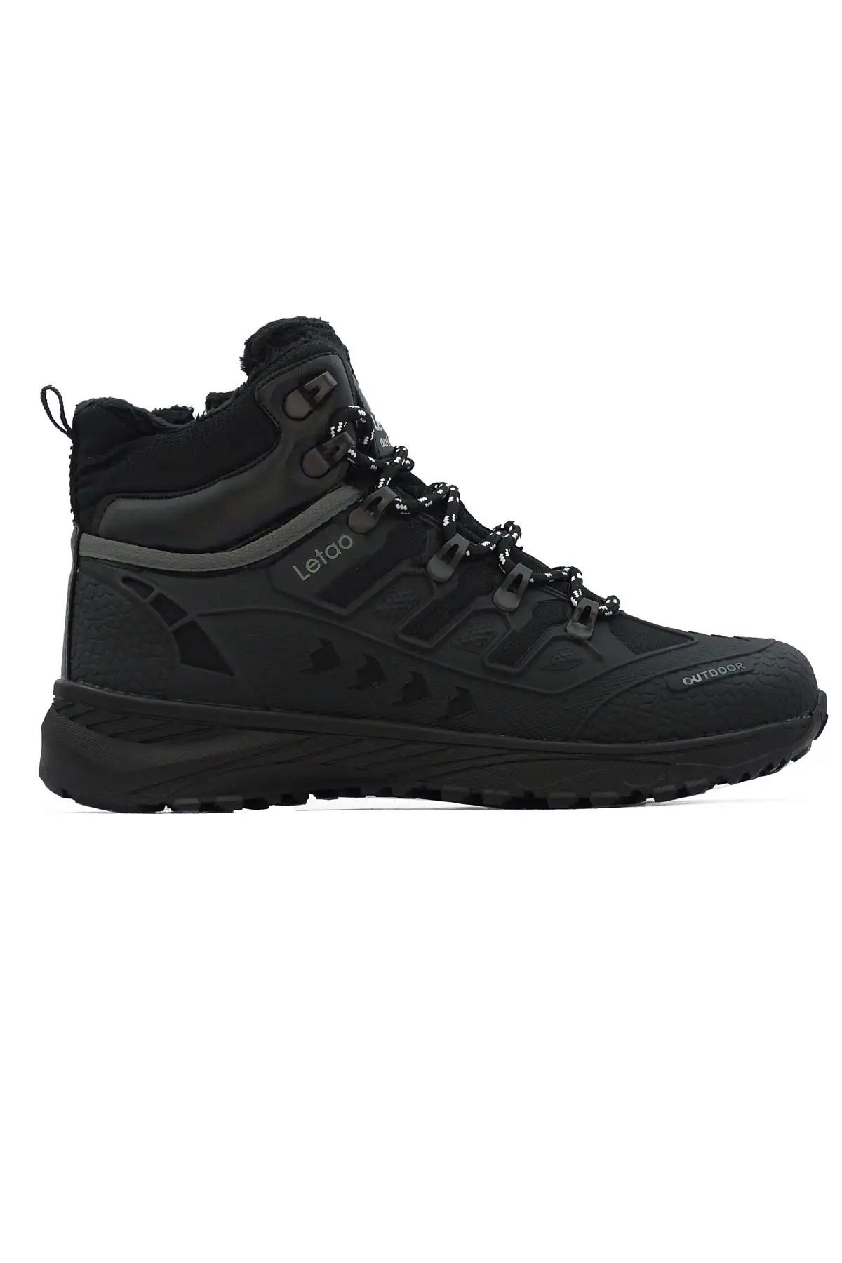 چکمه مردانه مشکی ضدآب خزدار 8075 - 42 چکمه مردانه مشکی ضدآب خزدار 8075 - 42