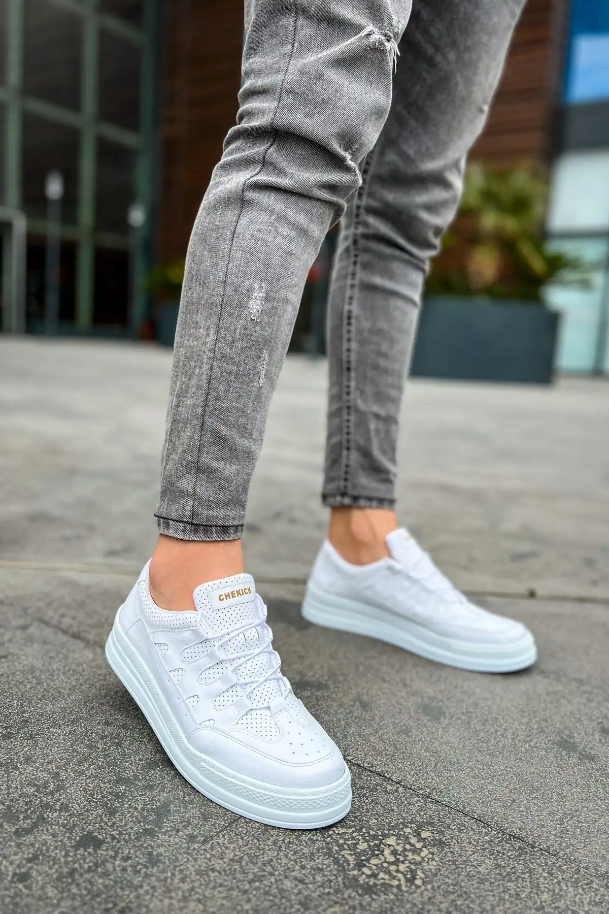 کفش مردانه سفید Ch040 Cbt C Rey - 766 کفش مردانه سفید Ch040 Cbt C Rey - 766