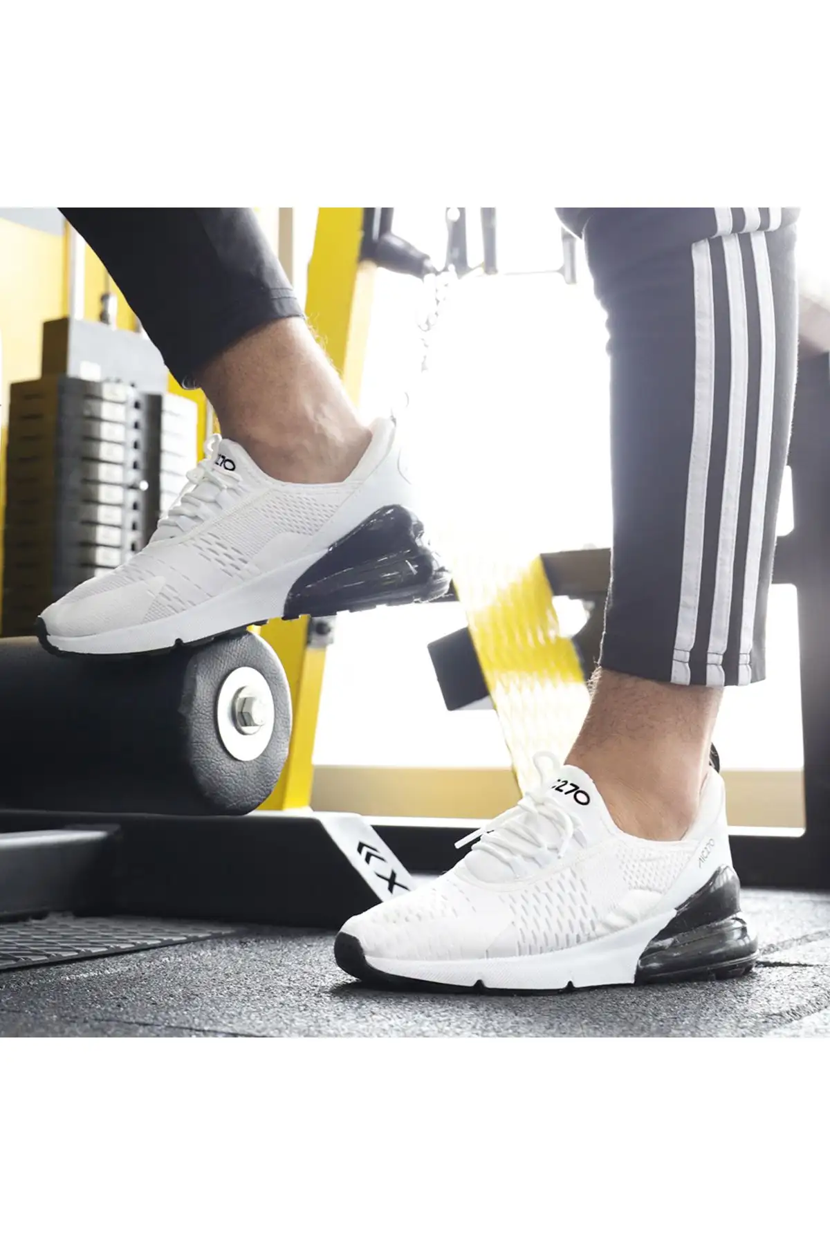 کفش اسپرت اسپرت کتانی مشبک بادی وایت پیاده روی سبک روزانه AIC 270 - 11 کفش اسپرت اسپرت کتانی مشبک بادی وایت پیاده روی سبک روزانه AIC 270 - 11