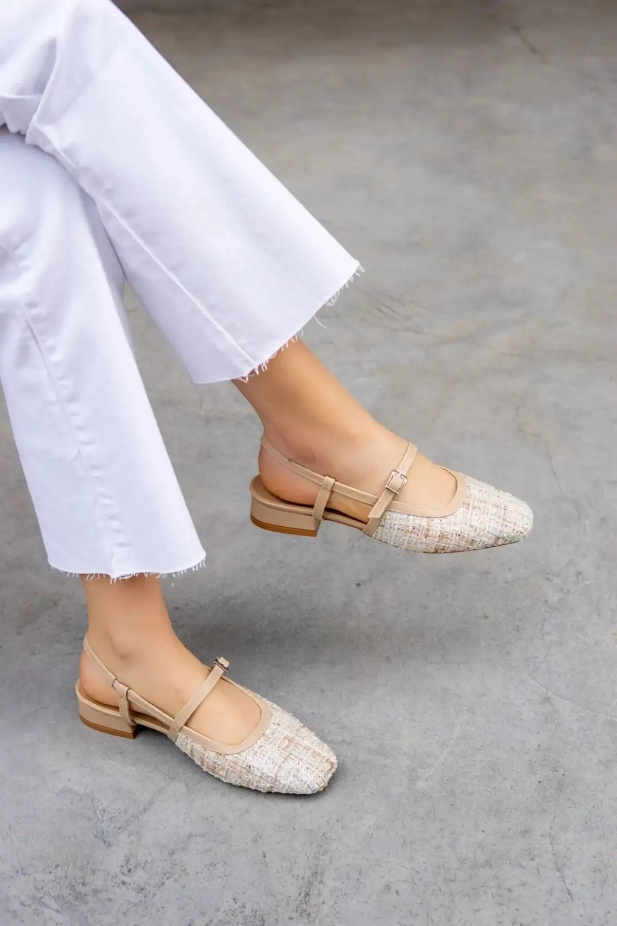 بالرین زنانه مشروب توید بژ سیستا - 842 بالرین زنانه مشروب توید بژ سیستا - 842