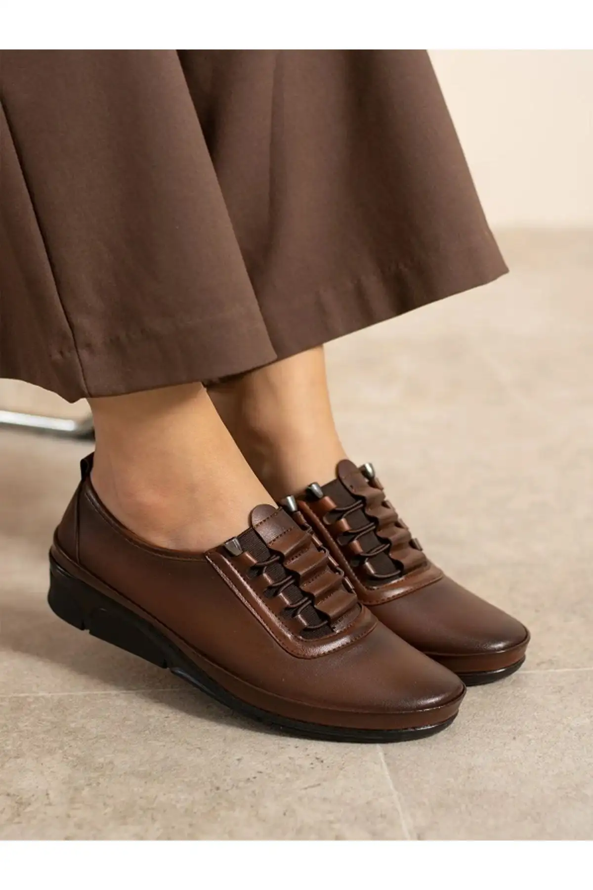 کفش راحتی زنانه ارتوپدی مادر فلت زنانه جدید Seon - 1196 کفش راحتی زنانه ارتوپدی مادر فلت زنانه جدید Seon - 1196