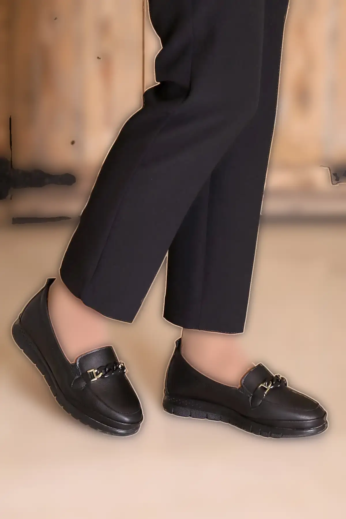 کفش کلاسیک مشکی زنانه کفش مادر ارتوپدی کفش مادر بالرین کفش مادر زنانه G - 1192 کفش کلاسیک مشکی زنانه کفش مادر ارتوپدی کفش مادر بالرین کفش مادر زنانه G - 1192