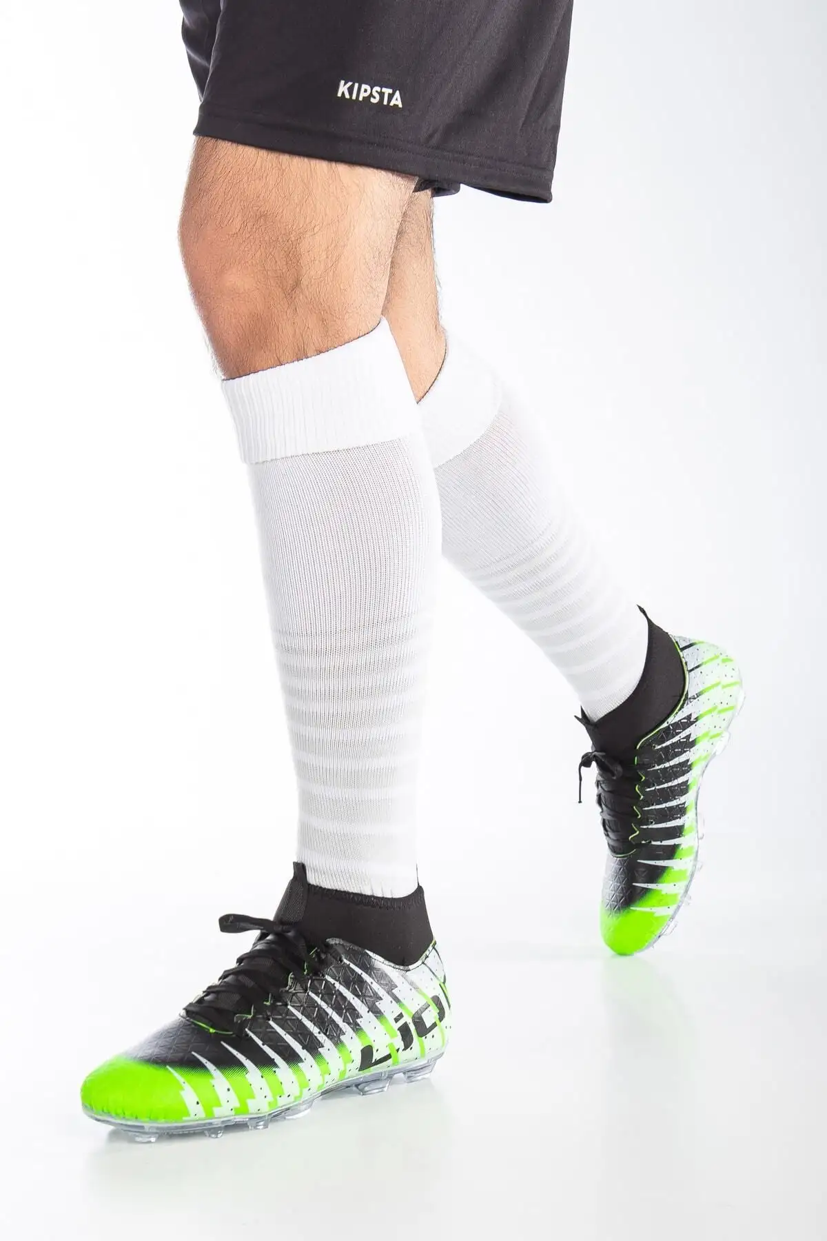 جوراب یونیسکس کفش فوتبال سبز مشکی - 869 جوراب یونیسکس کفش فوتبال سبز مشکی - 869