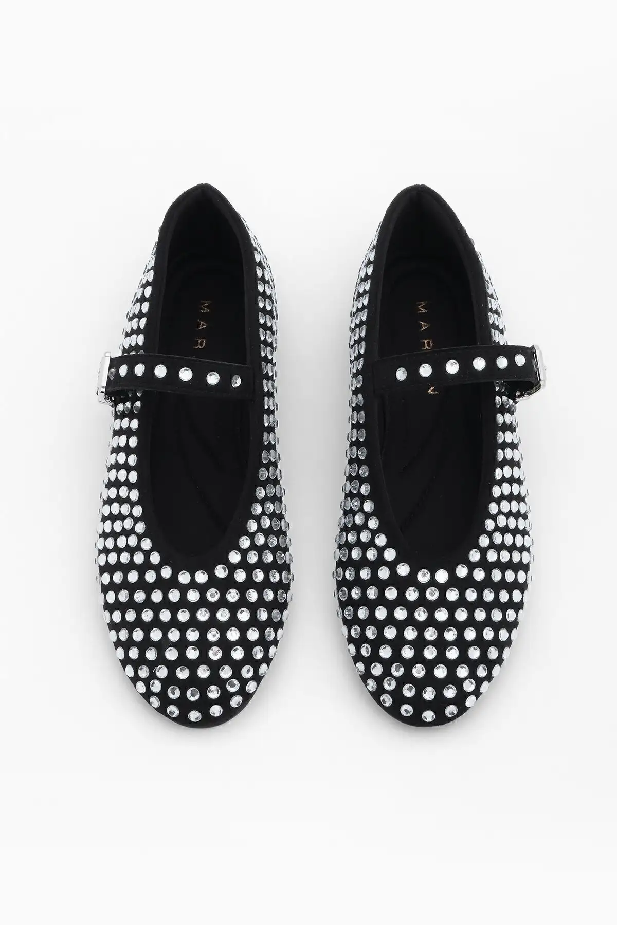 کلاه ایمنی زنانه سنگ بالرین کفش Mary Jane Tevila Black - 782 کلاه ایمنی زنانه سنگ بالرین کفش Mary Jane Tevila Black - 782