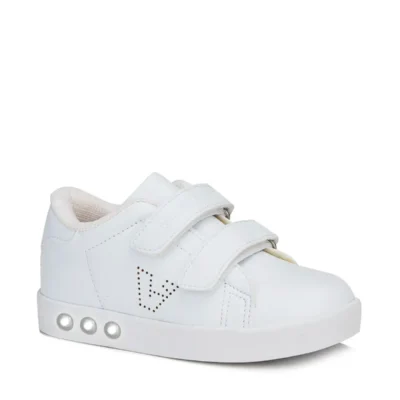 Oyo Lighted Unisex First Step White Sneaker - 128