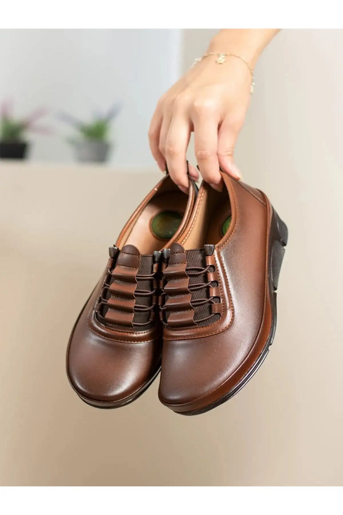 کفش راحتی زنانه ارتوپدی مادر فلت زنانه جدید Seon - 1196 کفش راحتی زنانه ارتوپدی مادر فلت زنانه جدید Seon - 1196