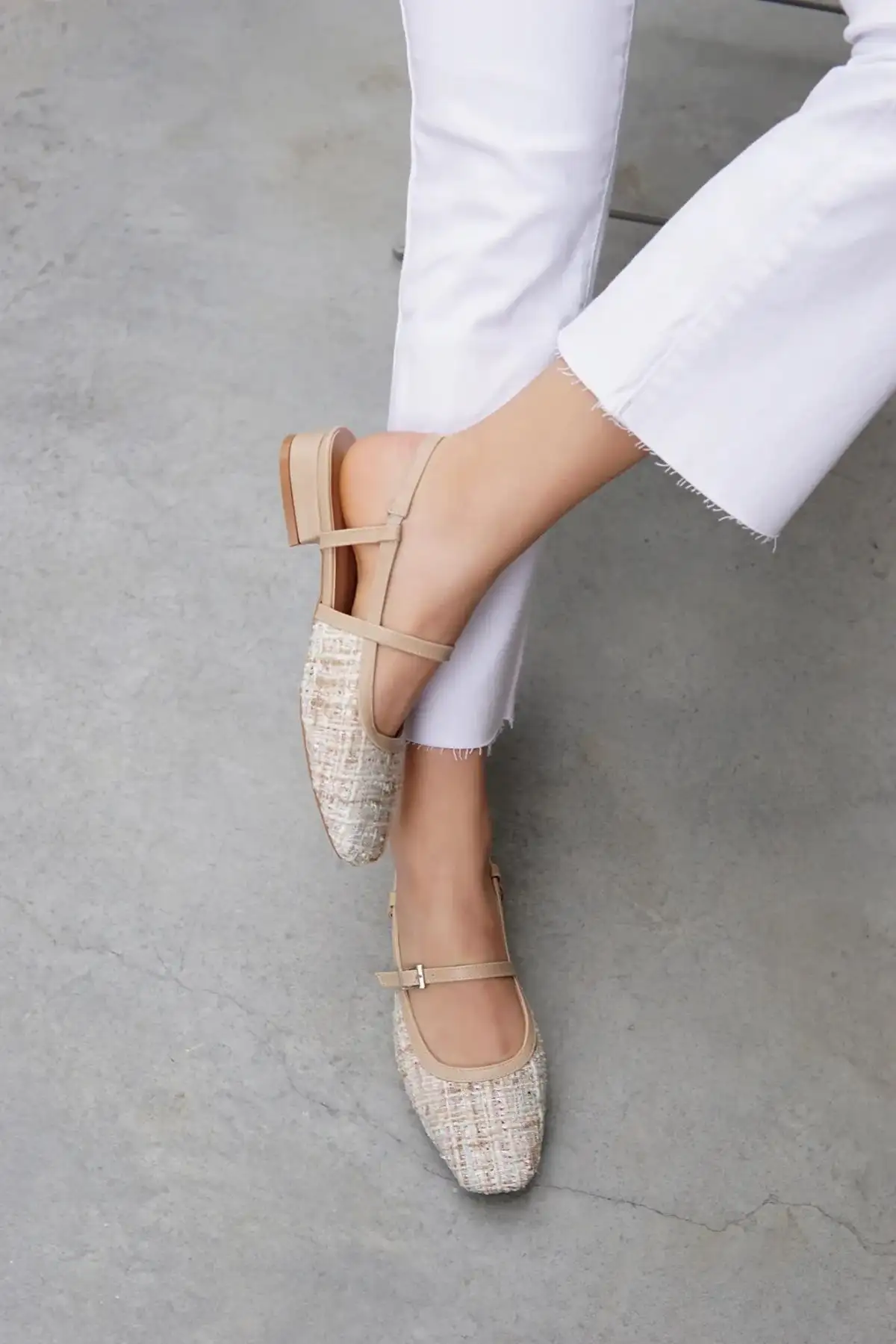 بالرین زنانه مشروب توید بژ سیستا - 842 بالرین زنانه مشروب توید بژ سیستا - 842