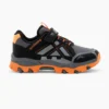 کفش نارنجی دودی یونیسکس ترمو کفی آب گریز پارچه Velcro Trekking - 159