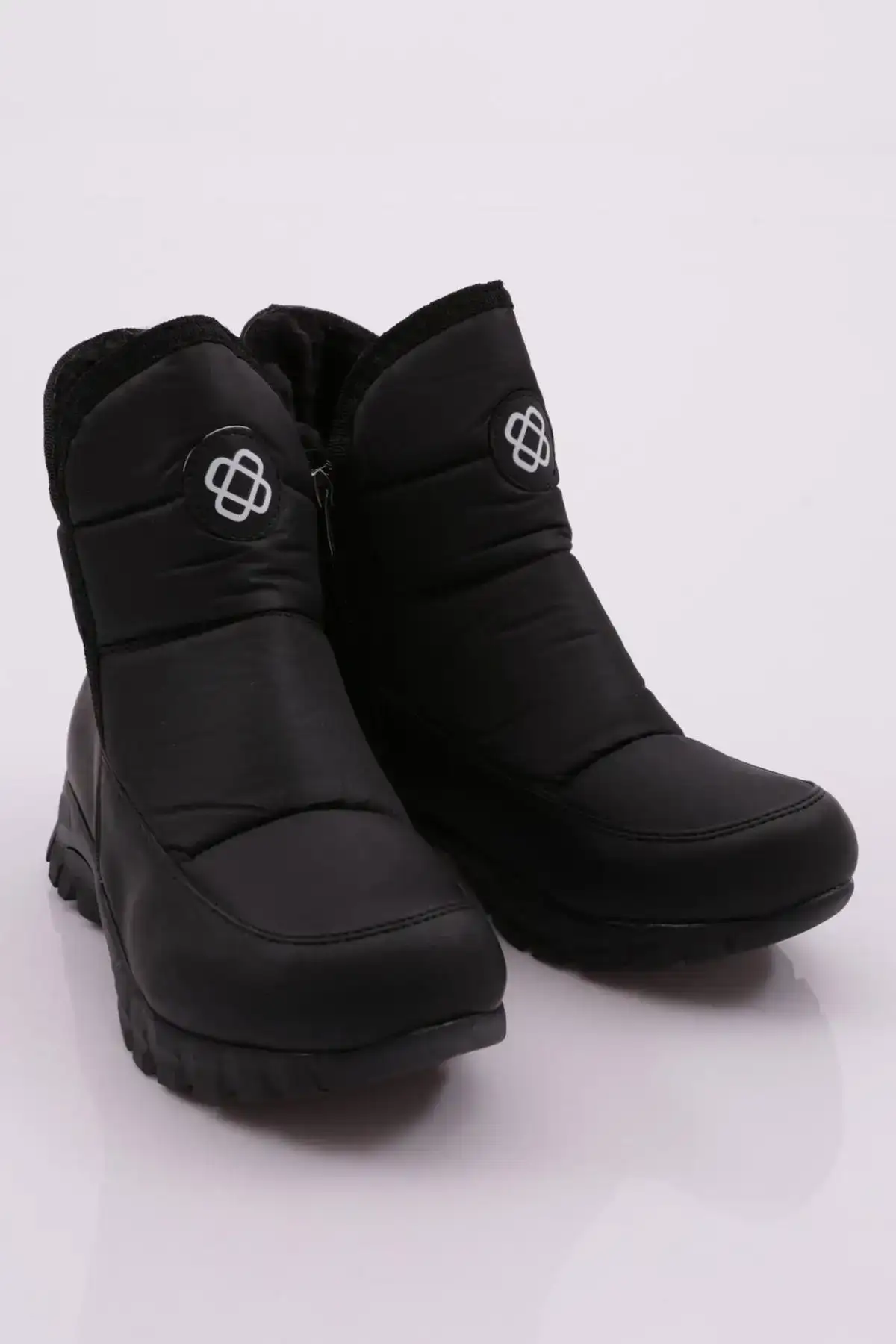 1052 زنانه زیپ پاشنه ضخیم پاشنه پاشنه پاشنه دار پارچه ای راحت کفش زمستانی مشکی - 120 1052 زنانه زیپ پاشنه ضخیم پاشنه پاشنه پاشنه دار پارچه ای راحت کفش زمستانی مشکی - 120