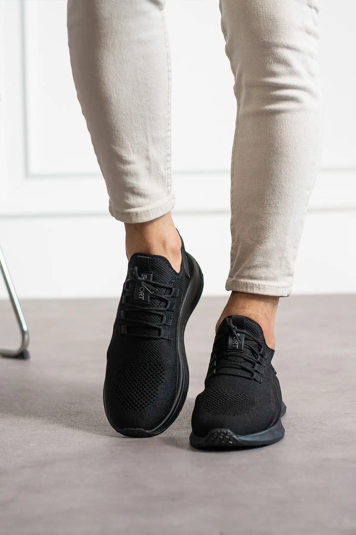 کفش بافتنی یونیسکس مشکی - 729 کفش بافتنی یونیسکس مشکی - 729