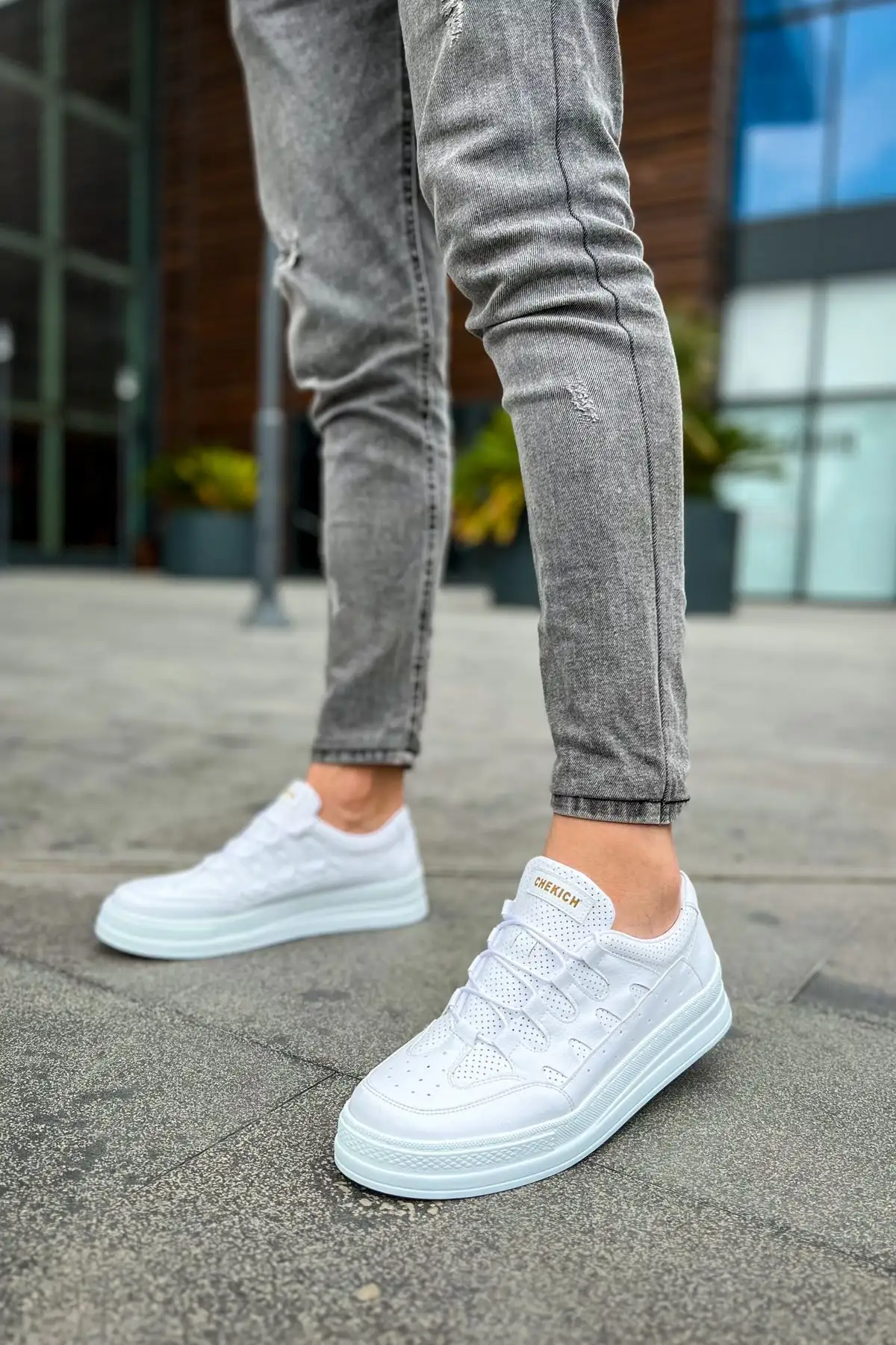 کفش مردانه سفید Ch040 Cbt C Rey - 766 کفش مردانه سفید Ch040 Cbt C Rey - 766