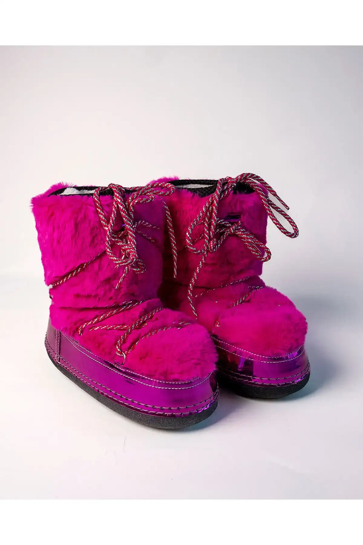 چکمه های برفی نرم مونیا صورتی زنانه - 103 چکمه های برفی نرم مونیا صورتی زنانه - 103