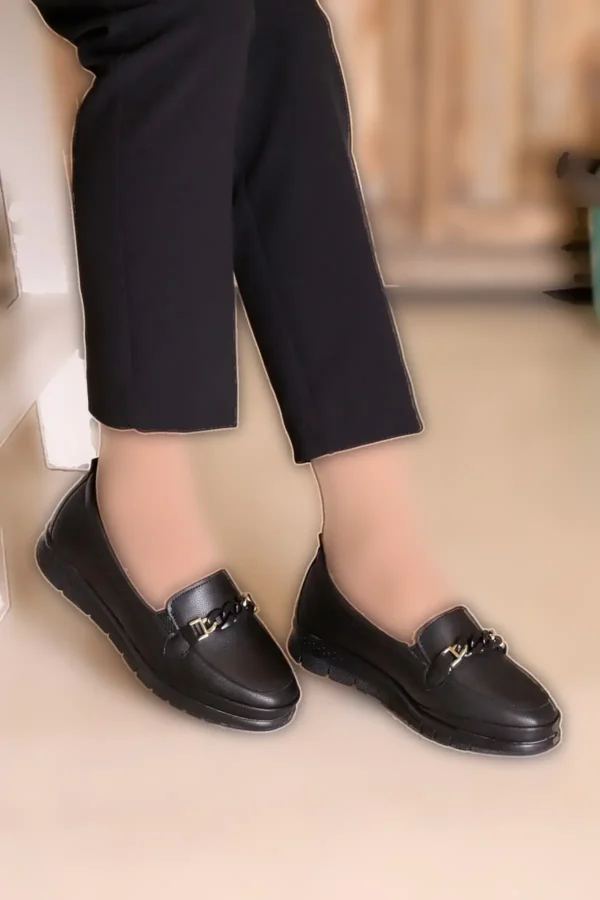 کفش کلاسیک مشکی زنانه کفش مادر ارتوپدی کفش مادر بالرین کفش مادر زنانه G - 1192