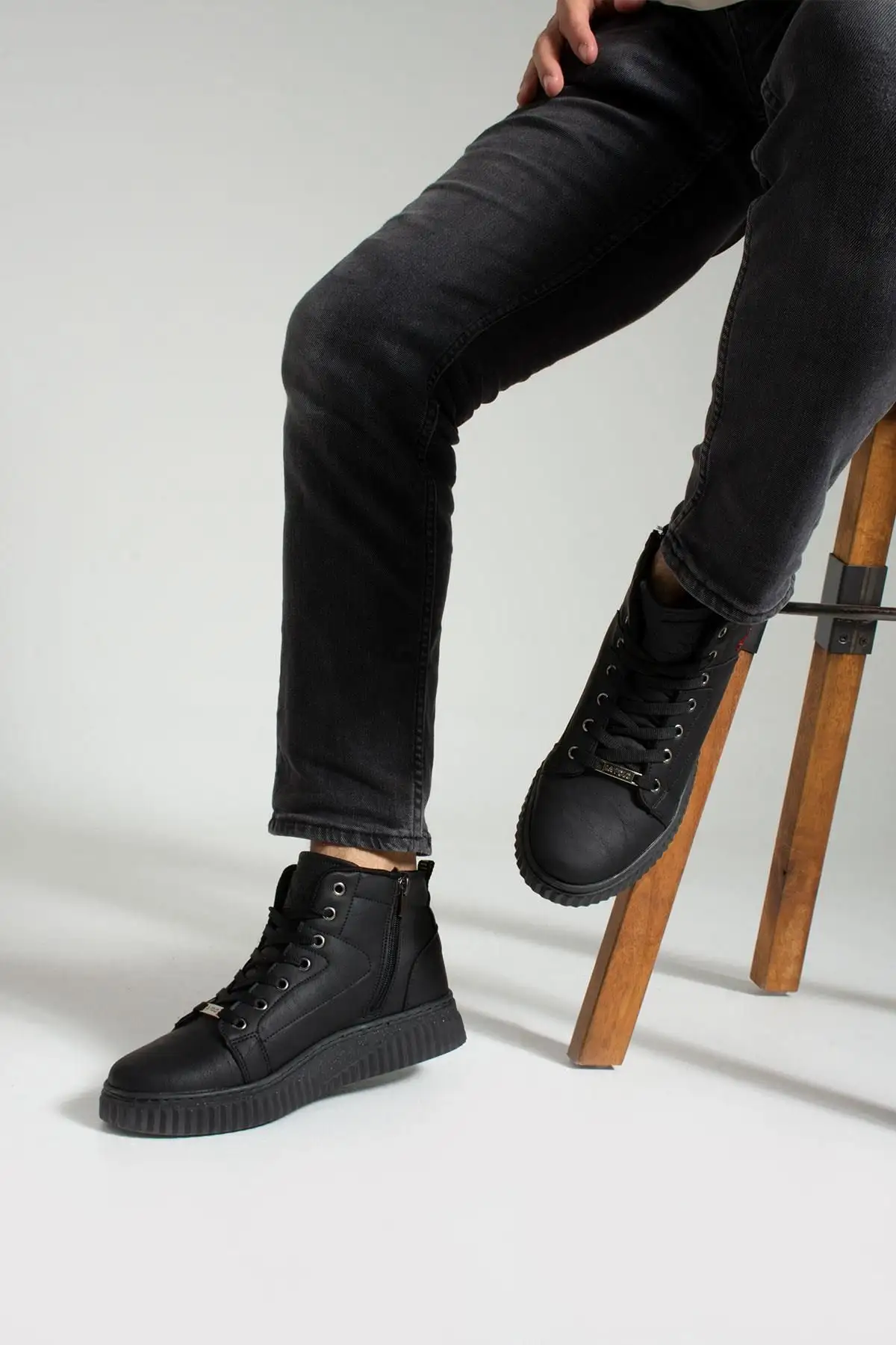 کفش راحتی مردانه زیره مشکی 013 مشکی - 271