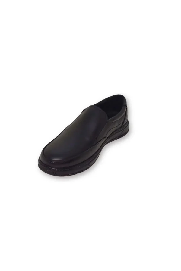 کفش مردانه چرم طبیعی فوق العاده راحت مشکی دیلی کفش Bva-2 - 488