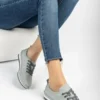 بالرین زنانه چرم آبی چرم اصل Dp16-0061 - 849